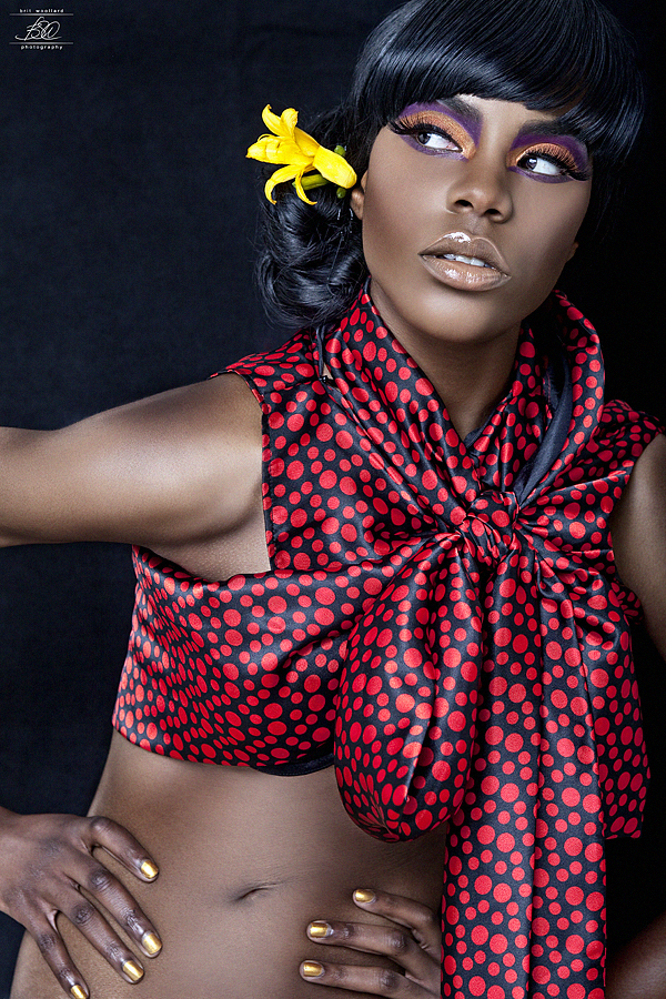 Tube-top-Inspired Polkadot Crop-top Bow Scarf Combo