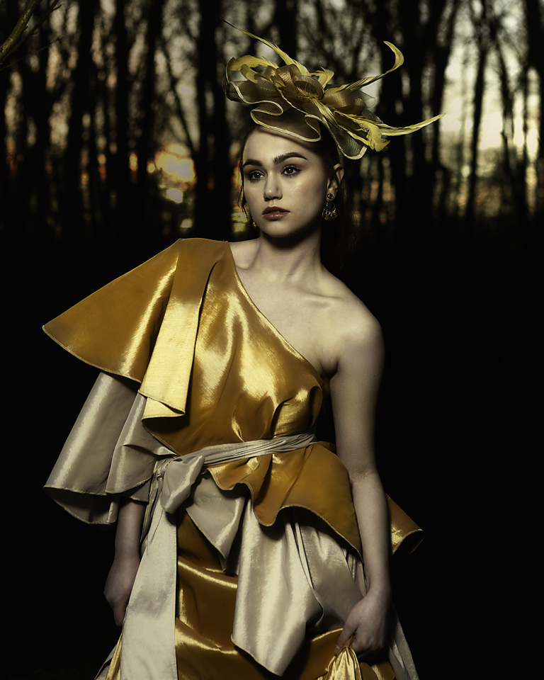 Golden Gift Wrap Dress