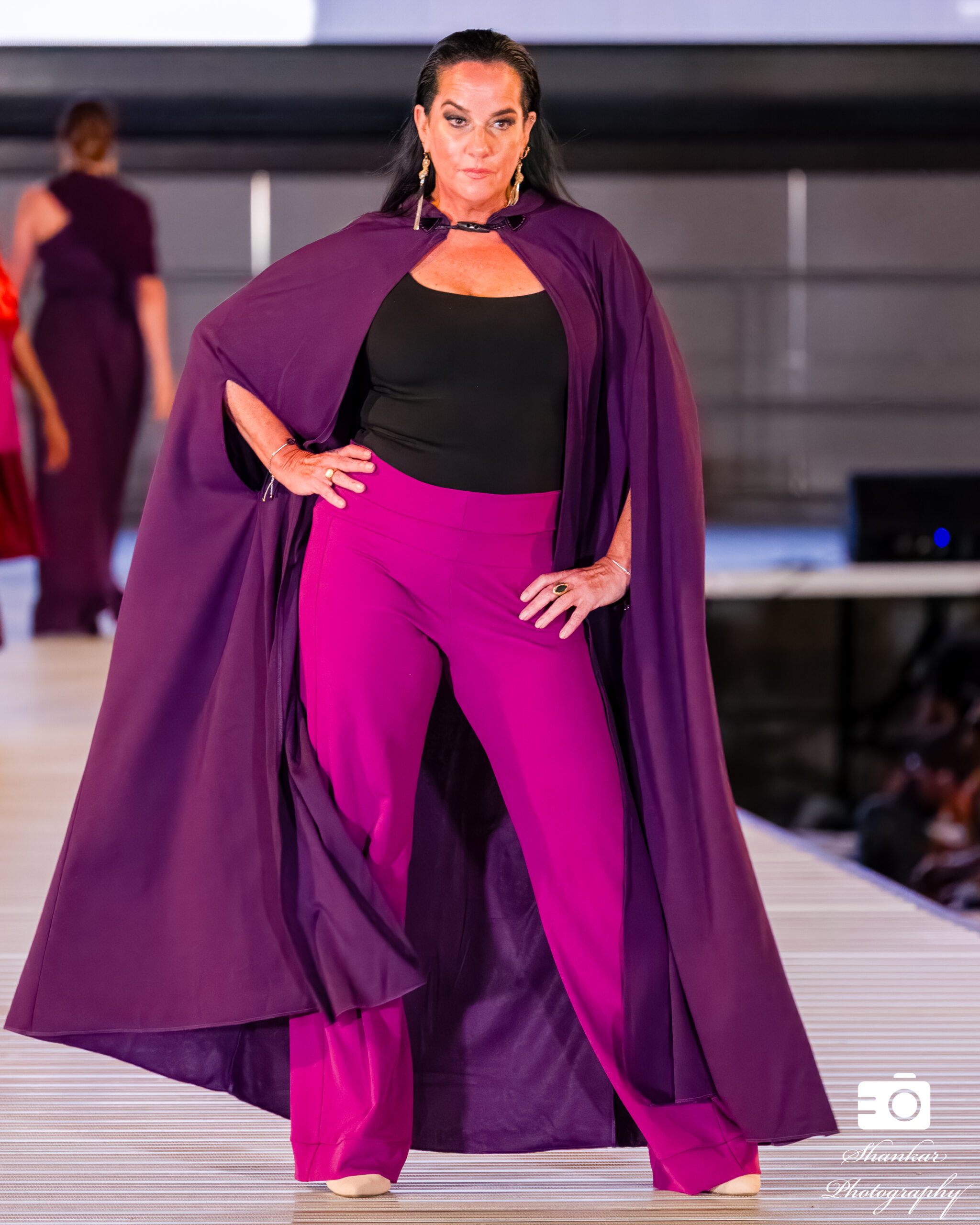 Grape Cape Top and Pant Ensemble